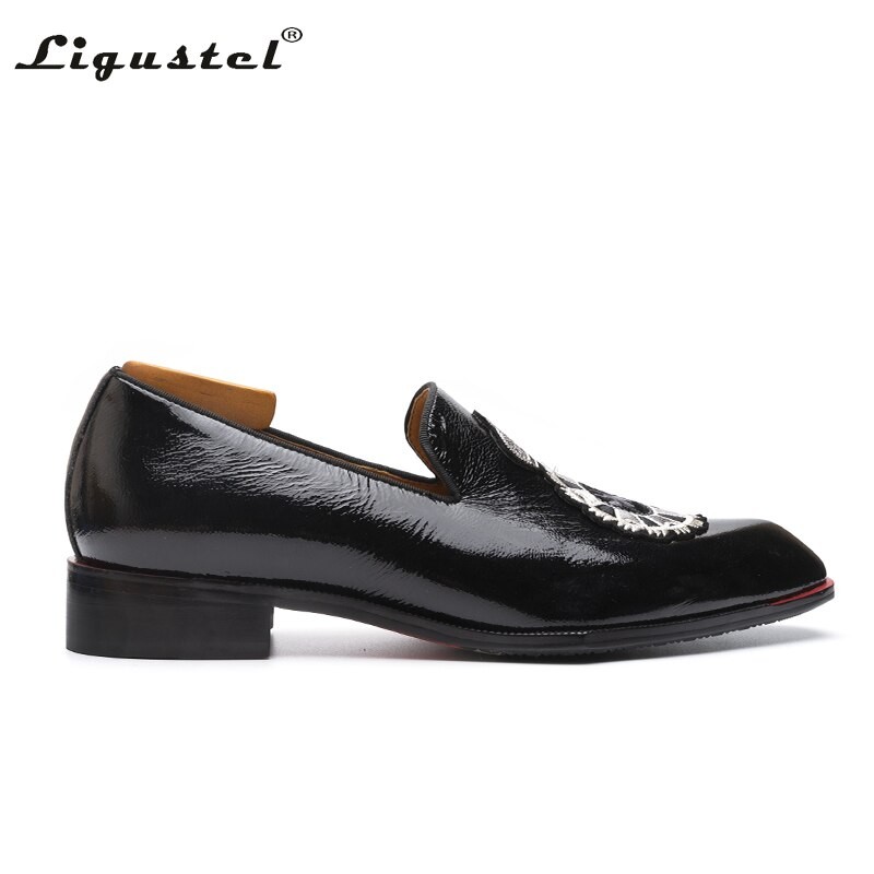Shows for Men Red Bottom Loafers Shoes Men Designer Shoes Leather Slip-on Black Red Shoes Men Wedding Party Formal Free Shipping