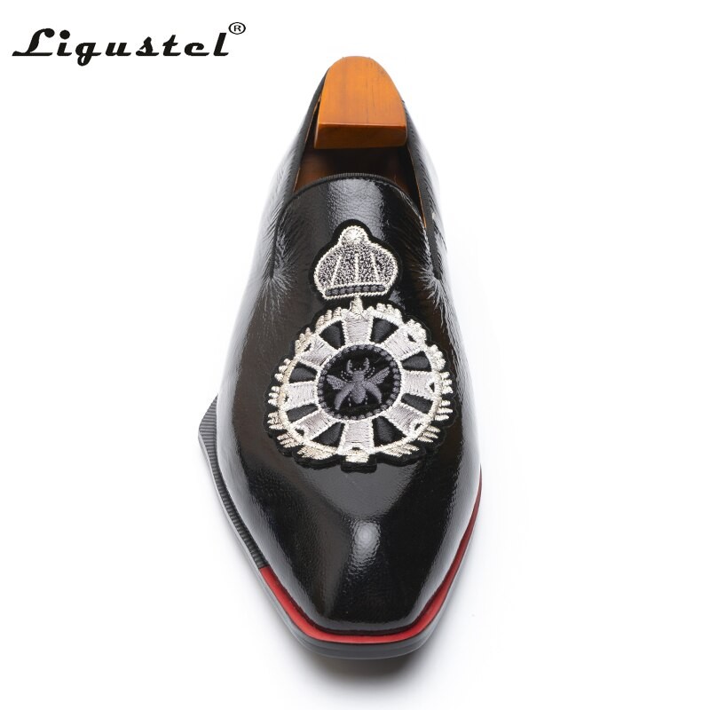 Shows for Men Red Bottom Loafers Shoes Men Designer Shoes Leather Slip-on Black Red Shoes Men Wedding Party Formal Free Shipping