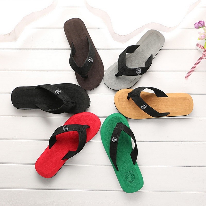 Summer Slippers Men Flip Flops Beach Sandals Non-slip Casual Flat Shoes 2022 Slippers Indoor House Shoes For Men Outdoor Slides
