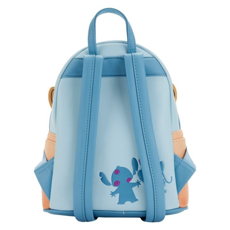 Disney Loungefly Stitch Surrounding Shaved Ice Dating Stitch Luminous Backpack Backpack Women  School Bags