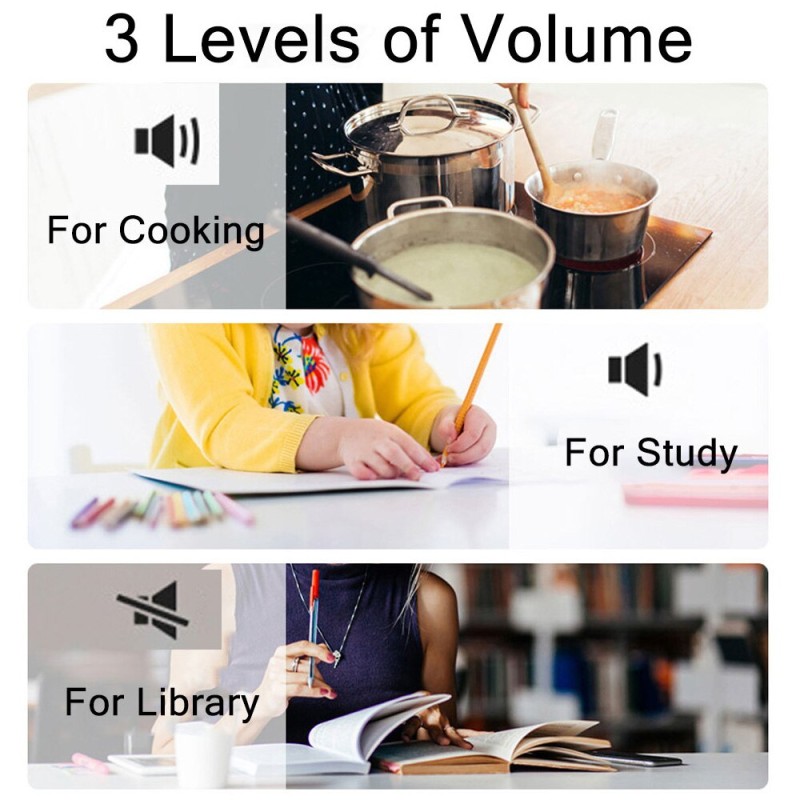 MIJIA Magnetic Digital Kitchen Timer Electronic Countdown Time Counter Alarm Clock Mechanical Timer for Cooking Study Stopwatch