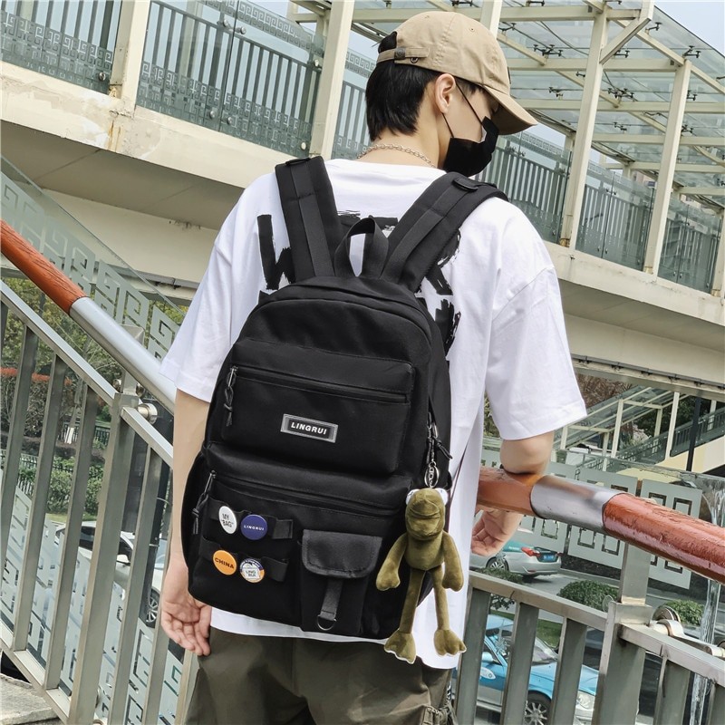 Men's Fashion Oxford Schoolbags Waterproof Large-capacity Men Versatile Trend Backpacks Man Leisure Simplicity Travel Rucksacks