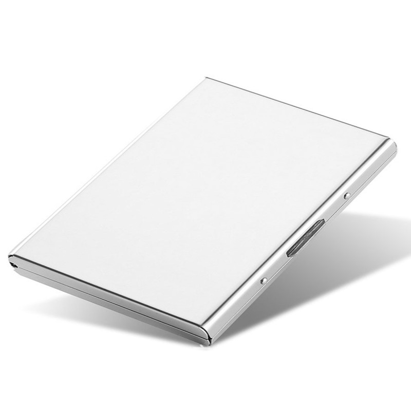 Gebwolf  Men RFID Blocking Aluminum Metal Slim Wallet Money Bag Anti-scan Credit Card Holder Thin Case