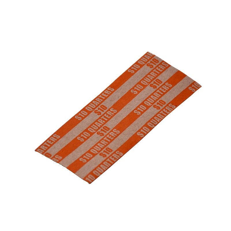 200 PCS Assorted Bundle Flat Striped Coin Wrappers, 50 of Each Penny, Nickel, Dime and Quarter