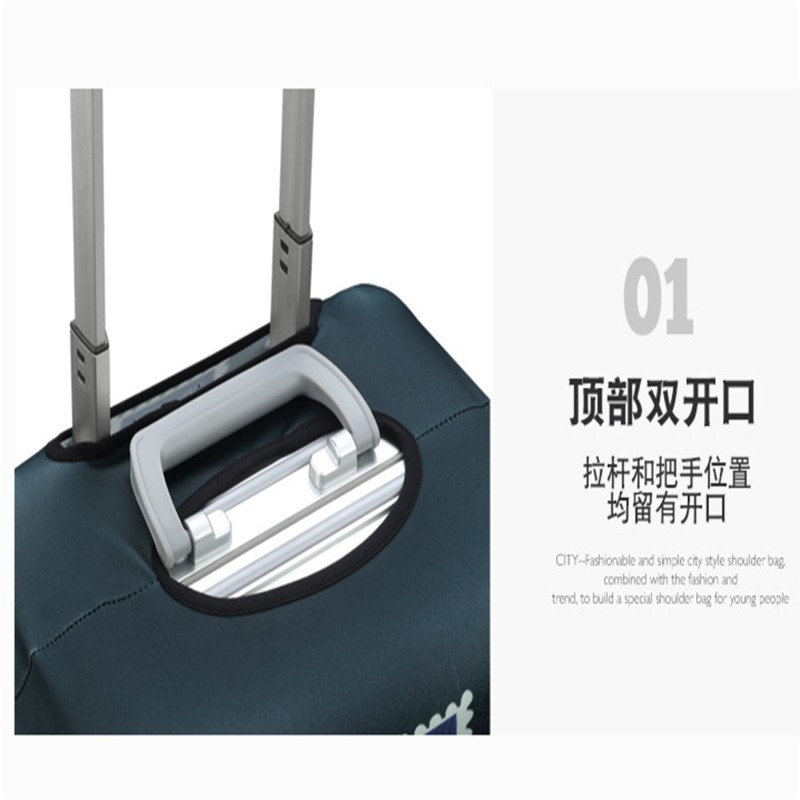 New Stamp Colour Graphics Pattern Suitcase Dust Waterproof Cover Unisex Pull Rod Box Protective Cover