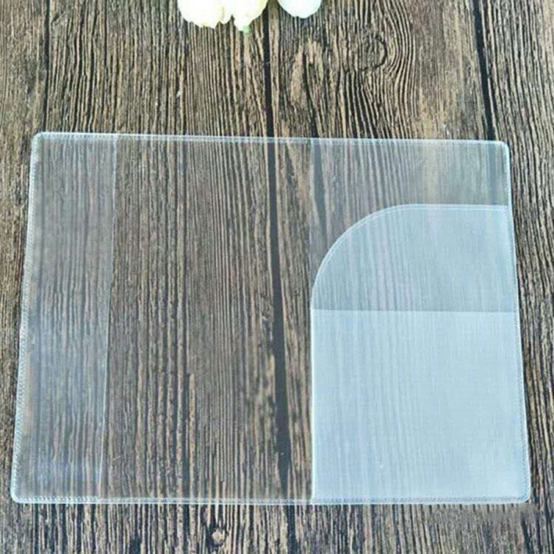 Zoukane Transparent PVC Passport Cover Case Thick Frosted Waterproof Card Slots Frosted Passport Wallet Cover CHLL01