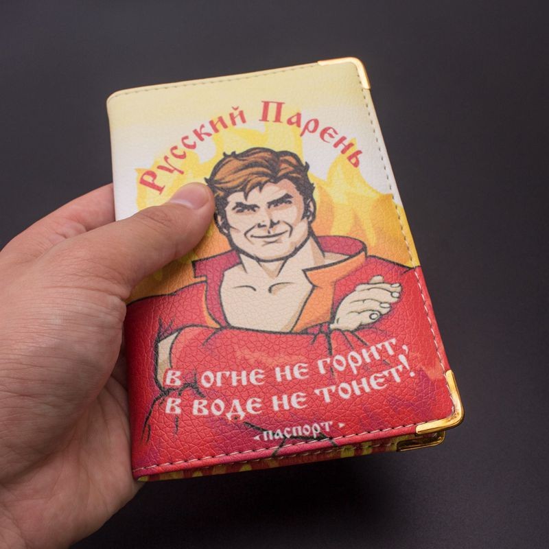 New 2018 Cartoon Cat passport card holder Animal Russian passport covers for women travel passport cases Capa do passaporte