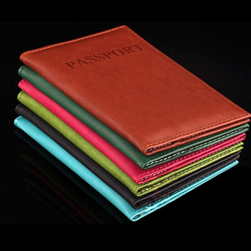 PU Leather Travel Passport Cover Fashion 2023 Women Men Travel Wedding  Business PU Leather Wallet Case Passport Covers Holder