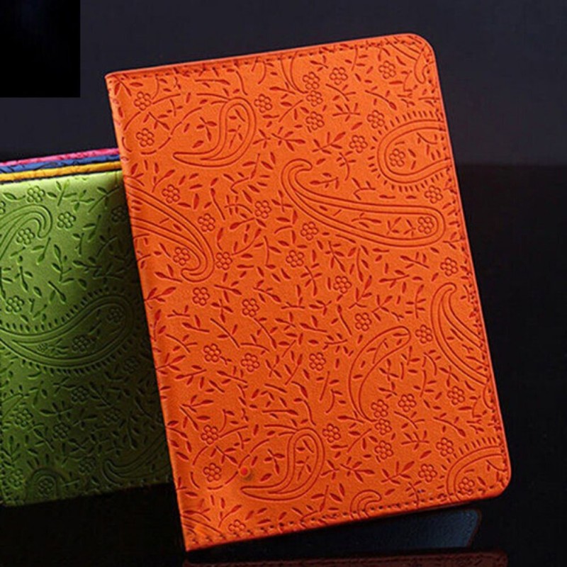 Lavender Travel Passport Holder Cover Faux Leather ID Card Ticket Enticing Cas