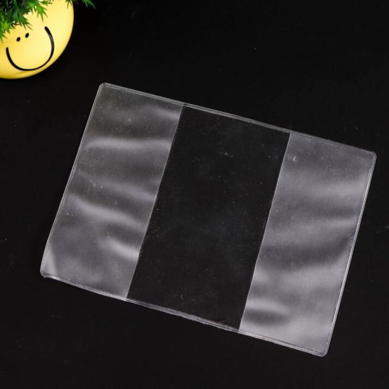 eTya New Transparent PVC Women Men Travel Passport Cover Bag Waterproof Protective Sleeve with ID credit  Card Holder Bags