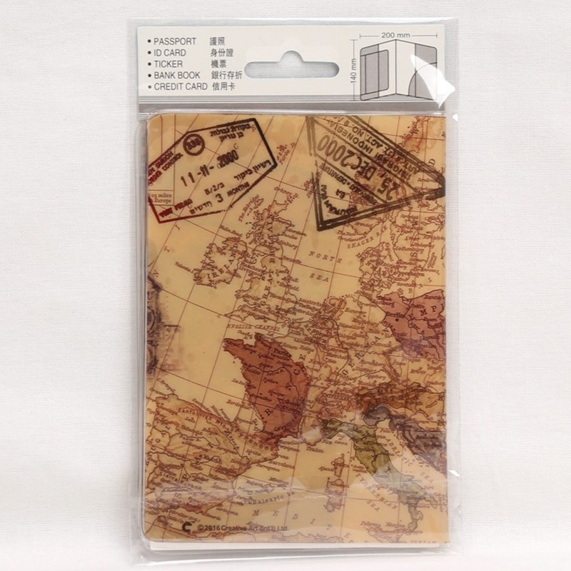 New Travel Accessories World Trip Map Travel Passport Covers PVC Leather ID Card Bag Passport Holder Passport Wallets N118