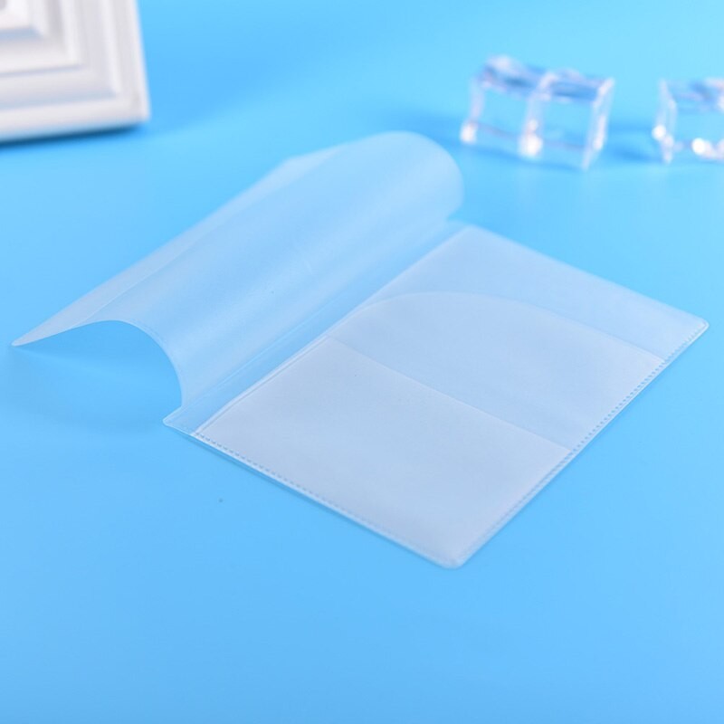 2PC Transparent Passport Holder Cover Package Travel Card Holder Bag For Travel