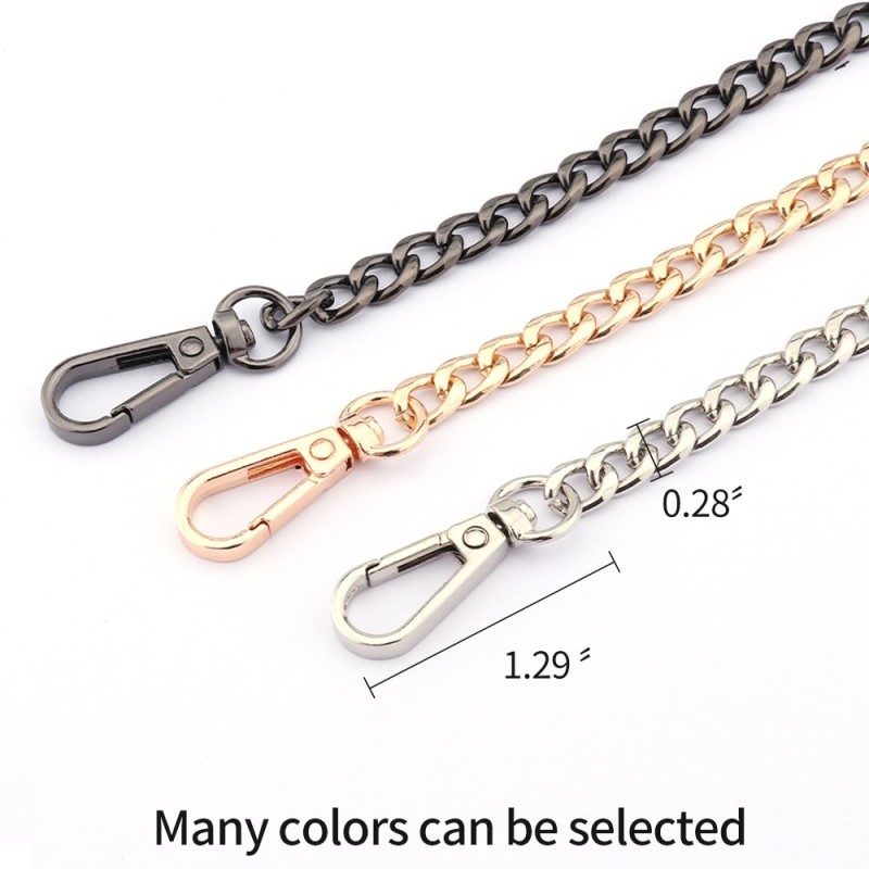 Metal Chain strap for bags DIY Handles Crossbody Accessories for Handbag Luxury Brand Detachable Replacement Purse Chain strap
