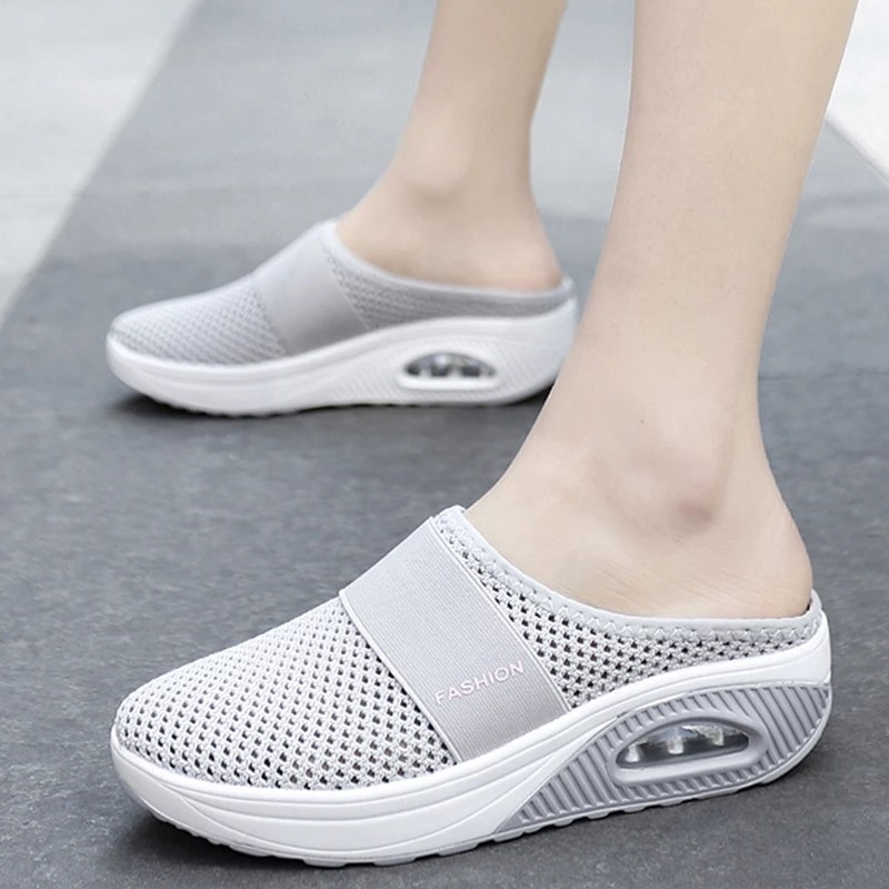 Women Sandals Fashion Female Slides Wedges Platform Shoes Sandals Women's Slippers Breathable Mesh Lightweight Ladies Footwear