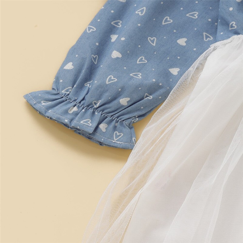 1-5 Years Old Toddler Baby Girl Clothes Princess Dresss Long Sleeve Infant Baby Girl Sweet Dress Children Girl Fashion Outfit fo