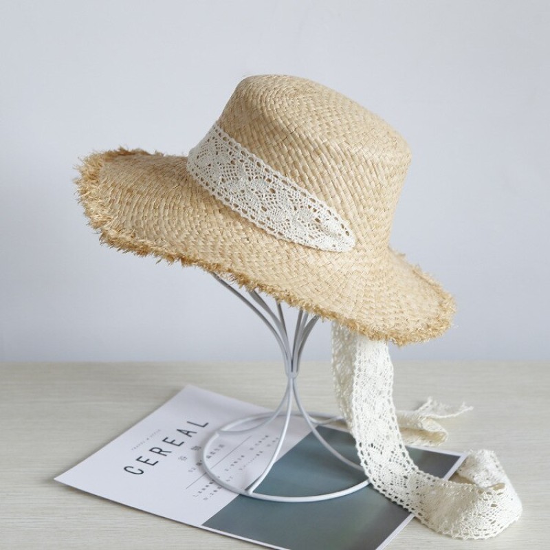 Family Matching Summer Hats Mom And Me Bow Lace Straw For Kids Women Girl Lady Daughter Star Sun Bohemia Beach Wear Accessories