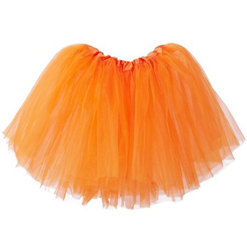 Women Adult Easter Cosplay Costume Set Layered Tulle Orange Tutu Skirt Bunny Ears Carrot Rabbit Headband Set