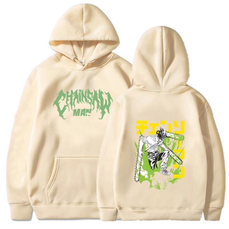 Chainsaw Man Hoodies Aki Hayakawa Winter Hooded Sweatshirts Long Sleeve Cartoon Graphic Sweatshirts Clothing for Men Streetwear