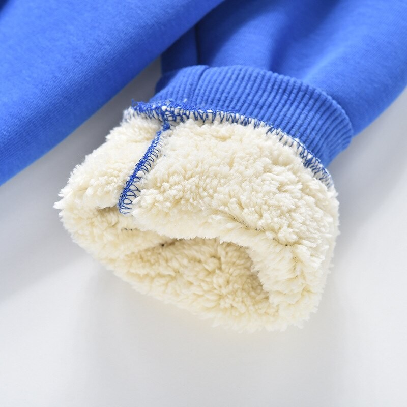 Unisex Winter Fleece Hoodies for Boys Sweatshirt Casual Thicken Warm Kids Zipper Coat Tops 12 Years Girls Clothes Fleece Cotumes