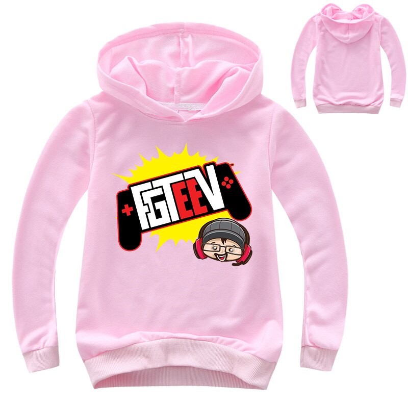 Spring Autumn Kids Long Sleeve T-shirt Fgteev Children's Clothing Boys Girls Clothes Printed Cartoon Casual Cotton Sweatshirts
