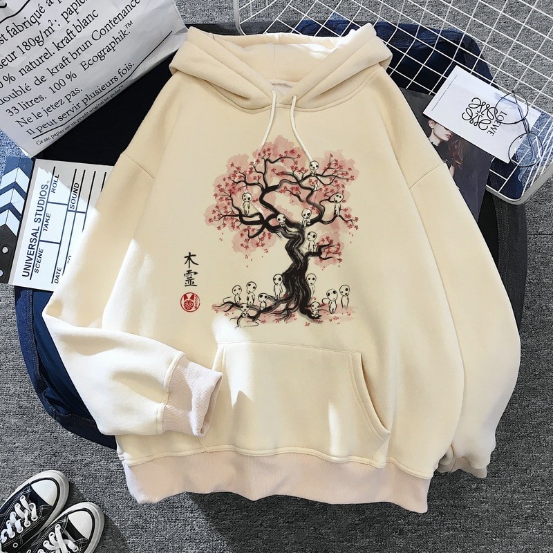 My Neighbor Totoro Harajuku Hoodies Women Studio Ghibli Kawaii Sweatshirt Miyazaki Hayao Funny Cartoon Top Hooded Female