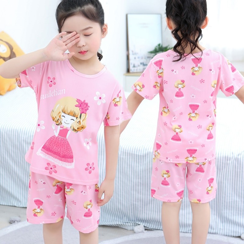 Baby Kids Pajamas Boys Cotton Clothes Pants Set Cartoon Sleepwear Kids Pajamas For Girls Toddler Baby Outfits Child Pyjama