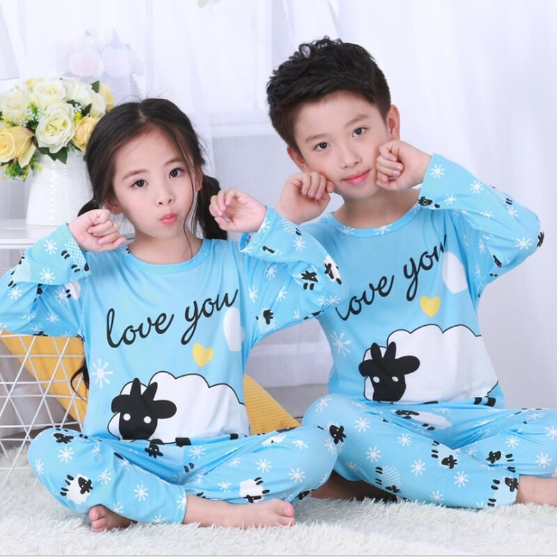 Spring Autumn Children Pajamas Winter Long Sleeve Children's Clothing Sleepwear Cotton Pyjamas Sets For Kids