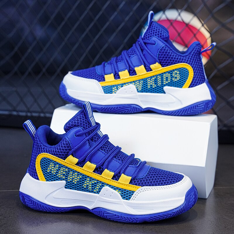 2023 New Boys Brand Basketball Shoes for Kids Sneakers Thick Sole Non-slip Children Sports Shoes Child Boy Basket Trainer Shoes
