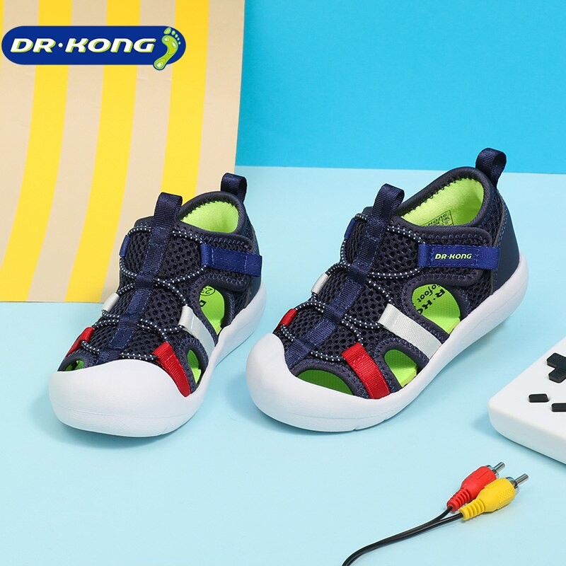 Dr Kong Toddler Shoes Casual Breathable Comfortable Sandals Dark Blue Summer Boys Infant Shoes