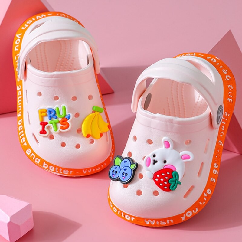 New 2023 Baby Cute Sandals for Boys Girls Cartoon Kids Shoes Summer Toddler Flip Flops Children Home Beach Swimming Slippers