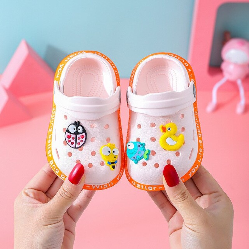 New 2023 Baby Cute Sandals for Boys Girls Cartoon Kids Shoes Summer Toddler Flip Flops Children Home Beach Swimming Slippers