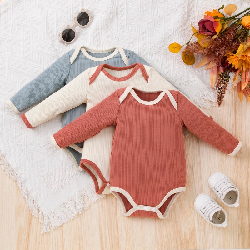 Newborn Baby Girls Boys Romper Onesies Clothes Babany bebe Infant Toddler Casual Soft Long Sleeve Romper Jumpsuit Tops 0-3 Years