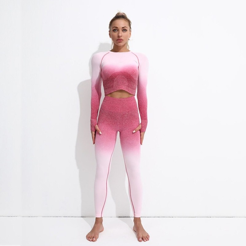 Seamless Tie DYE Yoga Set Fitness Suit Bar Sports Outfit Women Sportswear Workout Clothes For Woman Gym Clothing Athletic Wear