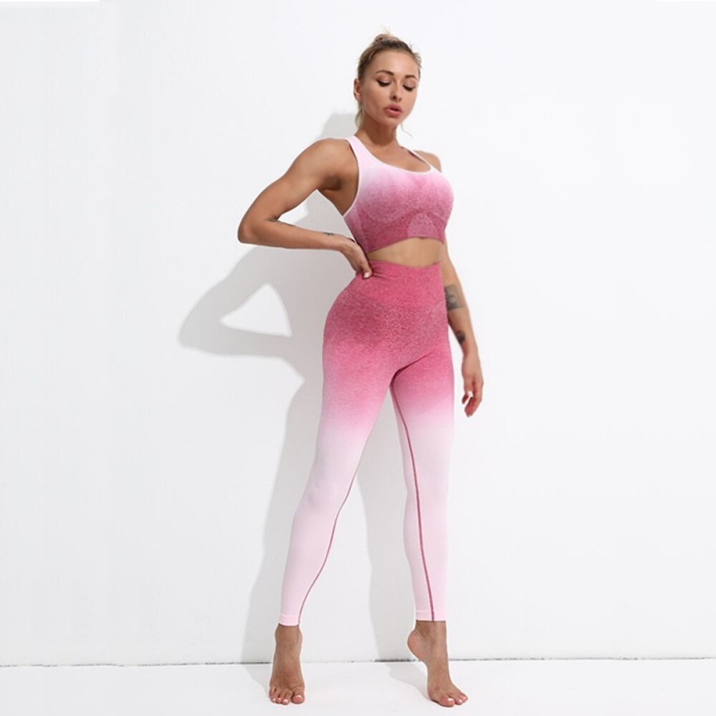 Seamless Tie DYE Yoga Set Fitness Suit Bar Sports Outfit Women Sportswear Workout Clothes For Woman Gym Clothing Athletic Wear