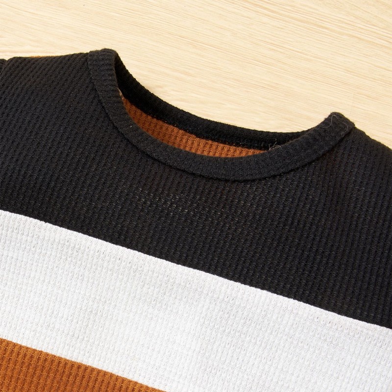 Summer Girl Baby Set Round Neck Short Sleeve Splice Top Letter Pants Two Piece Set Size 68-92