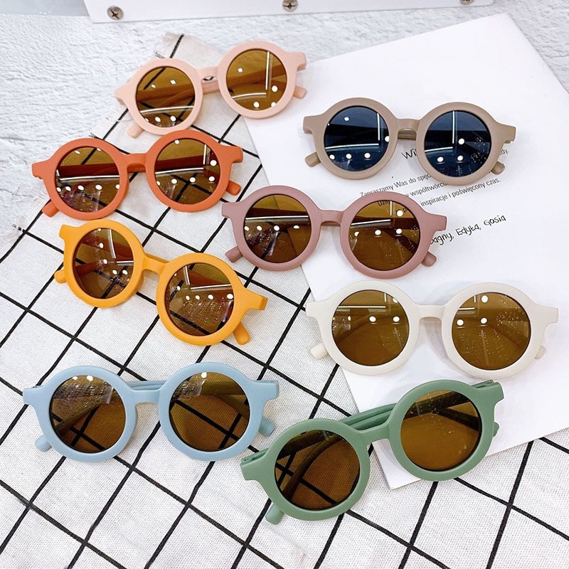 Children Sunglasses Cute Round Sunglasses for Kids Girls Boys Sun Glasses UV400 Protection