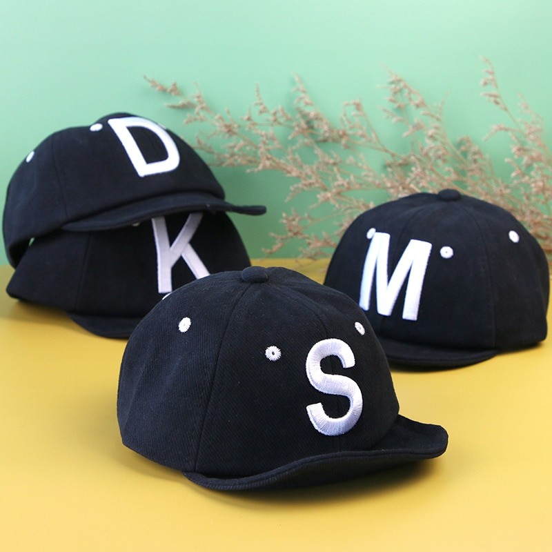 Cute Baby Boy Cap Letter Embroider Spring Summer Baby Baseball Cap Cotton Adjustable Children Snapback Hip-Hop Sun Hats