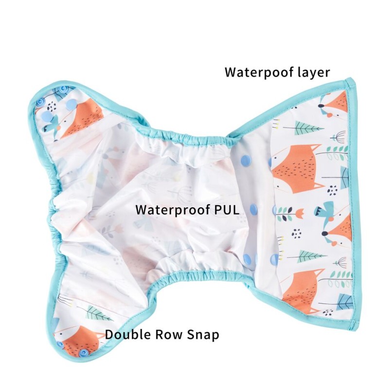 Happyflute Adjustable And Comfortable Diaper Cover Waterproof Cover Eco-Friendly Diaper Cover
