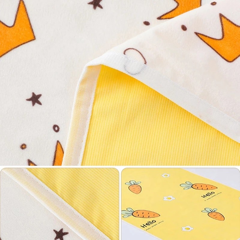 45cmx35cm Baby Changing Pad Soft Reusable Washable Mattress Waterproof Diaper Changing Urine Absorbent Mat Baby Nappy Pad Boys