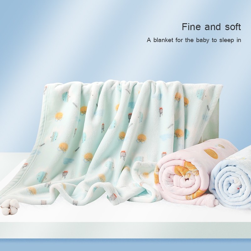 GoodBaby Flannel Blanket Newborn Stroller Cover Throw Blanket Swaddle Decor Photography Baby Bedding 120x100cm