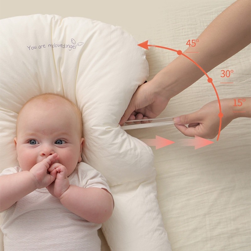 Newborn Baby Shaping Pillow Adjustable Anti-rollover Side Sleeping Pillow Positioning Soothing Baby Pillows