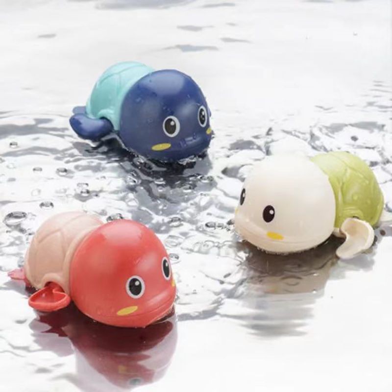 Clockwork Baby Bath Toys Cute Turtles Swimming Pool Toys Water Bathing Summer Bathroom Toys For Kids