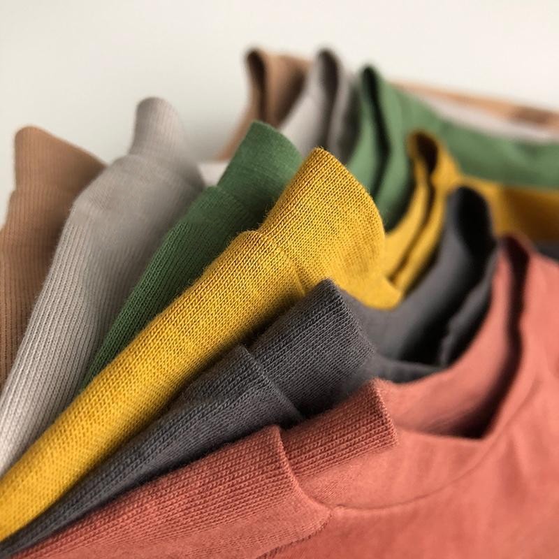 Kids Cotton T Shirt for Boys Summer Solid Girls Tops 8 Years Korea Girls Boutique Clothes Boys Tee Shirt Back To School Outfit