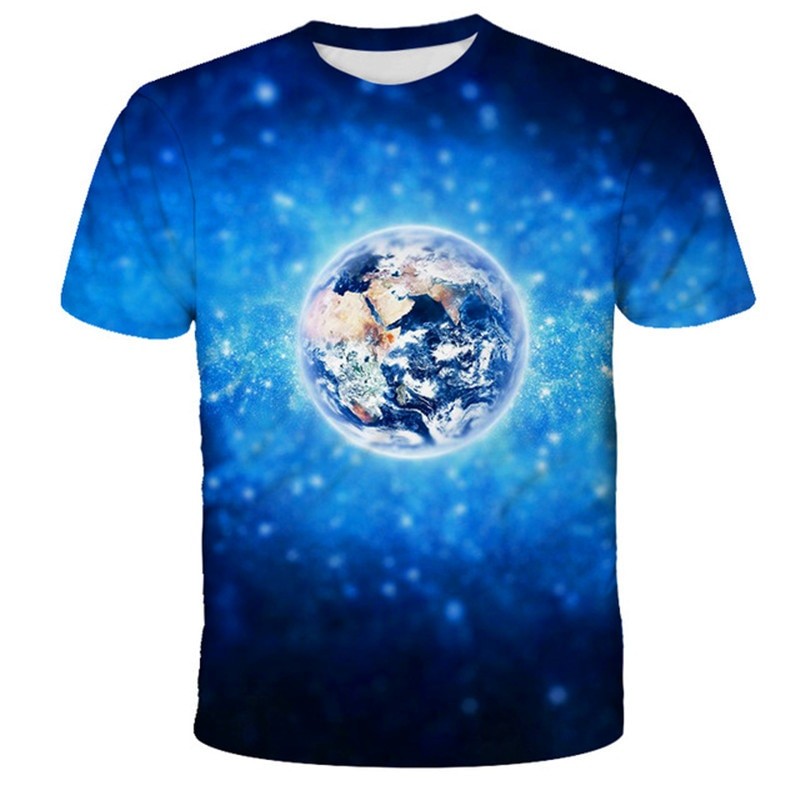 New Space Galaxy Planet Universe 3D printed Children's T-shirt kids Sky Star 3D printed cool tops boys girls fashion streetwear