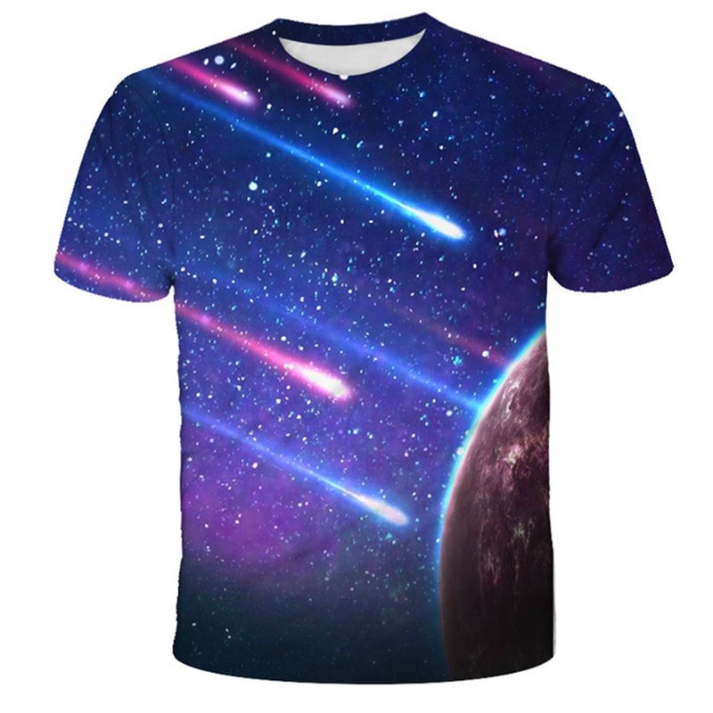 New Space Galaxy Planet Universe 3D printed Children's T-shirt kids Sky Star 3D printed cool tops boys girls fashion streetwear