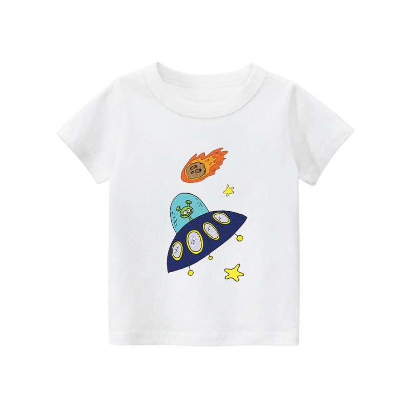 2023 Kids Baby Boys Girl T-shirt Basic Tee Clothes Cotton Solid Undershirt Bottoming Shirt Casual T-shirts Unisex Tops 2-7 Years