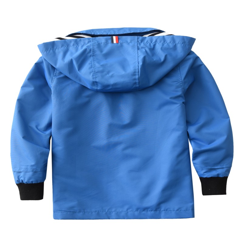 Kids Boys Girls Jakets Hooded Spring Autumn Outerwar Waterproof Children Rain Jackets Sportswear Cotton Lined Windbreaker