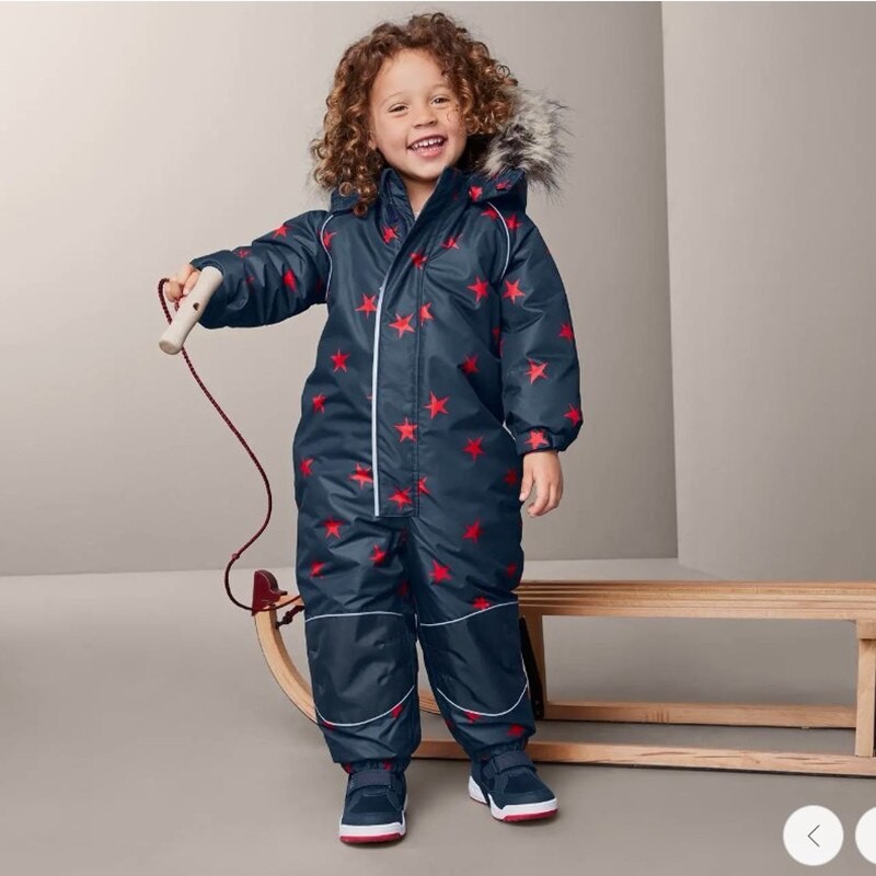 Finland R home children's one-piece ski suit plus cotton windproof jacket waterproof cotton jacket charge one-piece boys and gir