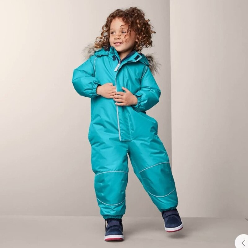 Finland R home children's one-piece ski suit plus cotton windproof jacket waterproof cotton jacket charge one-piece boys and gir