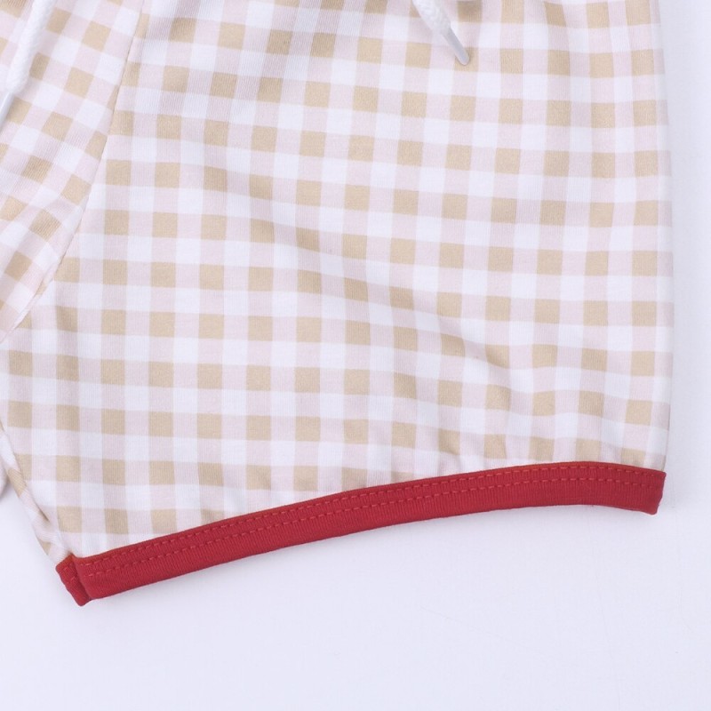 1-8T Costume Boys 2023 Mother Kids Lounge Wear With Cartoon Baseball Embroidery Cosplay Anime Red Short Suits Baby Girl Clothes